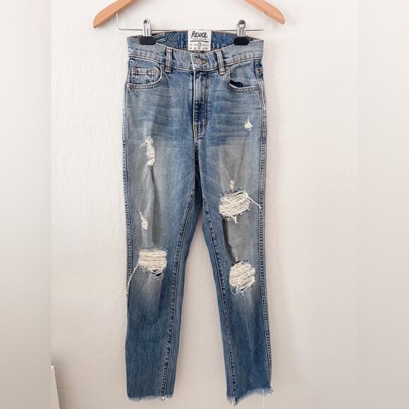 REVICE | Denim Uptown Distressed Jeans in Roadtrip Wash - Picture 3 of 8